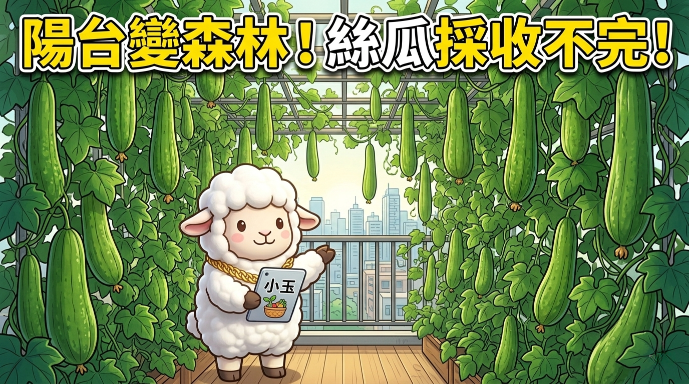 絲瓜種植教學:人工授粉是關鍵,單蔓整枝+開花前控氮,陽台連收數十條完整 SOP