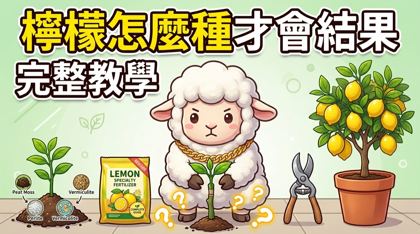 檸檬種植教學:嫁接苗挑選+開心形修剪,陽台年年結果 SOP