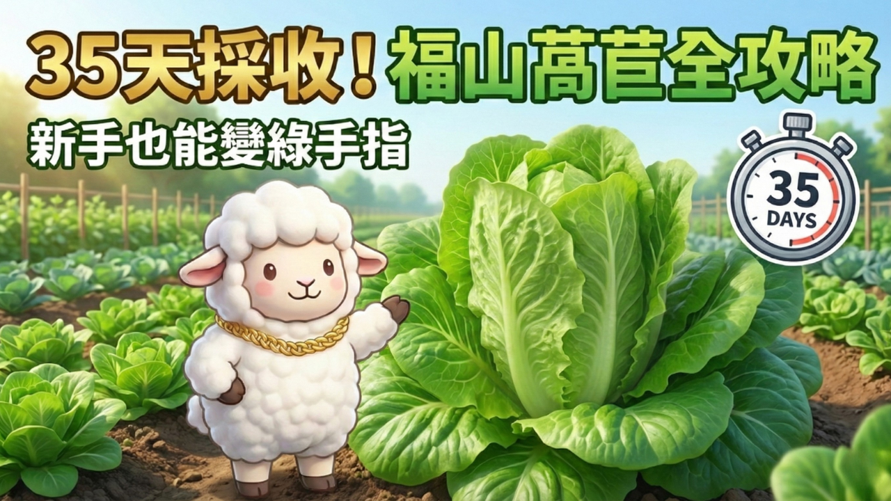 福山萵苣種植教學:低溫催芽破高溫休眠,陽台 35 天採收 A 菜