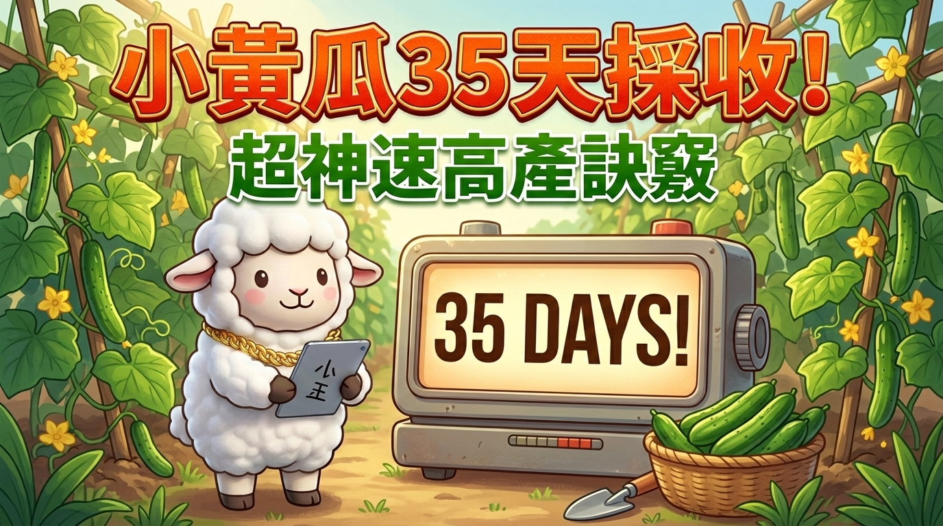 小黃瓜種植教學:35 天播種到採收,整枝摘心+土壤配方+病蟲害防治完整攻略